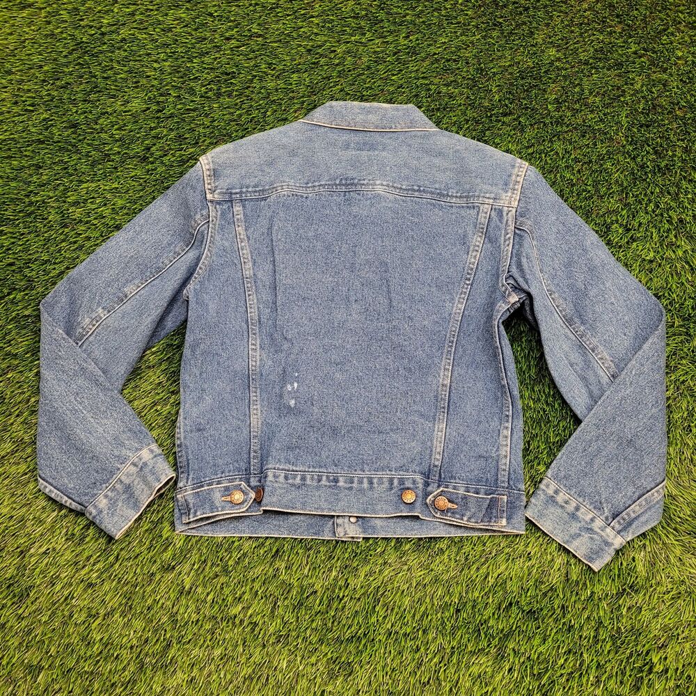 Vintage Calvin-Klein Denim Jacket Womens Small 18x21 Blue - Picture 2 of 15